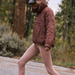 Bohemian Hooded Quilted Foldable Padded Pullover Long Sleeve Jacket