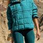 Bohemian Hooded Quilted Foldable Padded Pullover Long Sleeve Jacket