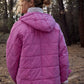 Bohemian Hooded Quilted Foldable Padded Pullover Long Sleeve Jacket