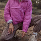 Bohemian Hooded Quilted Foldable Padded Pullover Long Sleeve Jacket