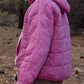 Bohemian Hooded Quilted Foldable Padded Pullover Long Sleeve Jacket
