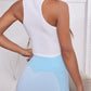 Solid Color Ribbed Racerback Crop Top